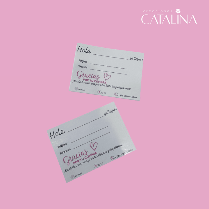 Stickers destinatario 1