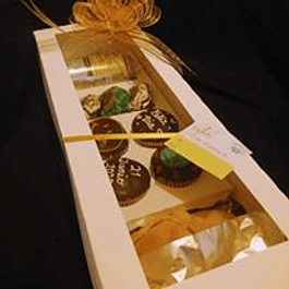 caja para 4 cupcakes + 2 latas y espacio (10 unid)