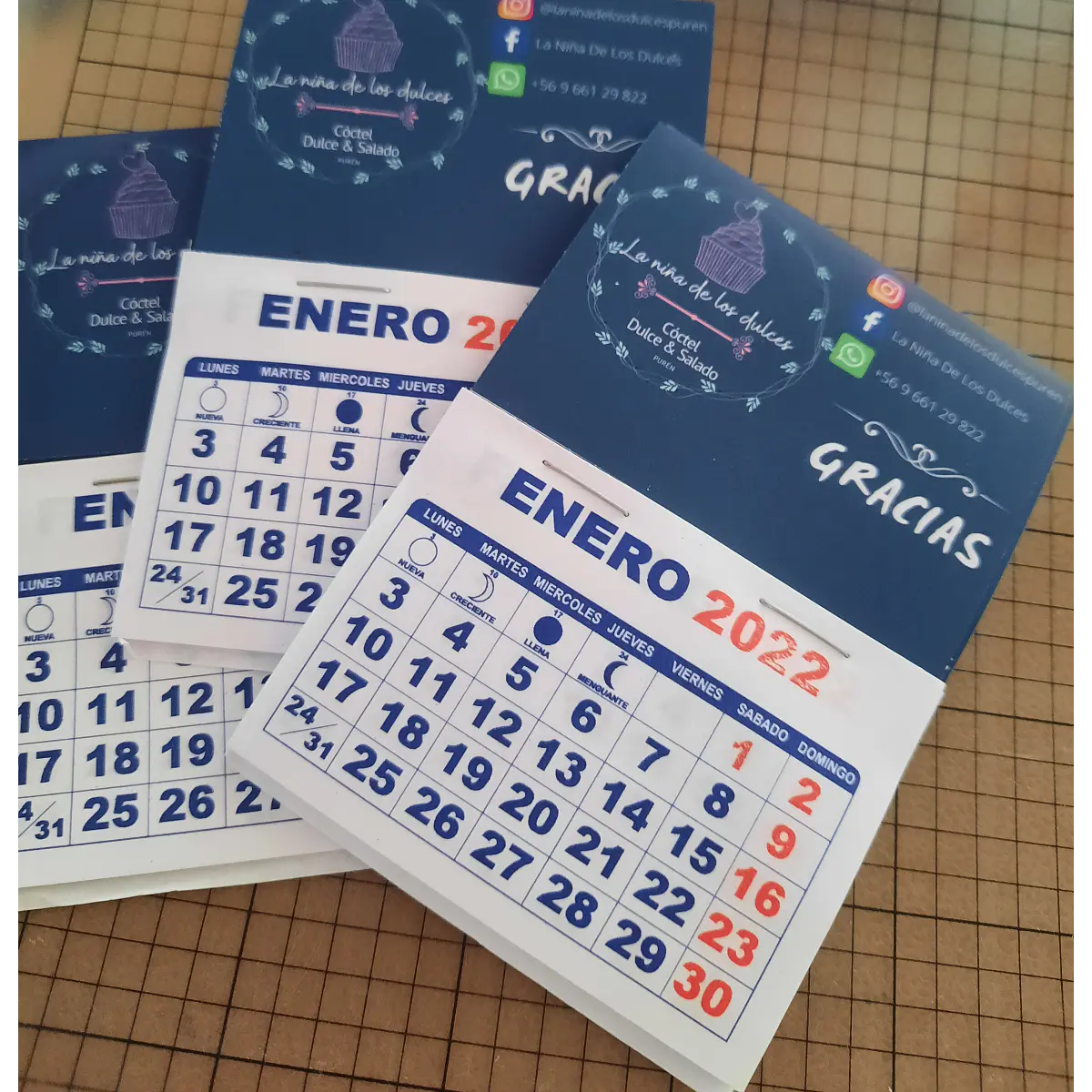 100 mini calendarios