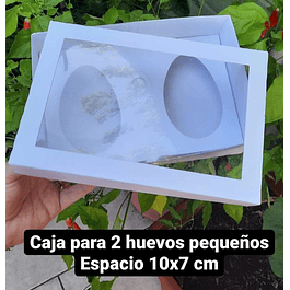Caja 2 huevos (molde 10x7 cm)