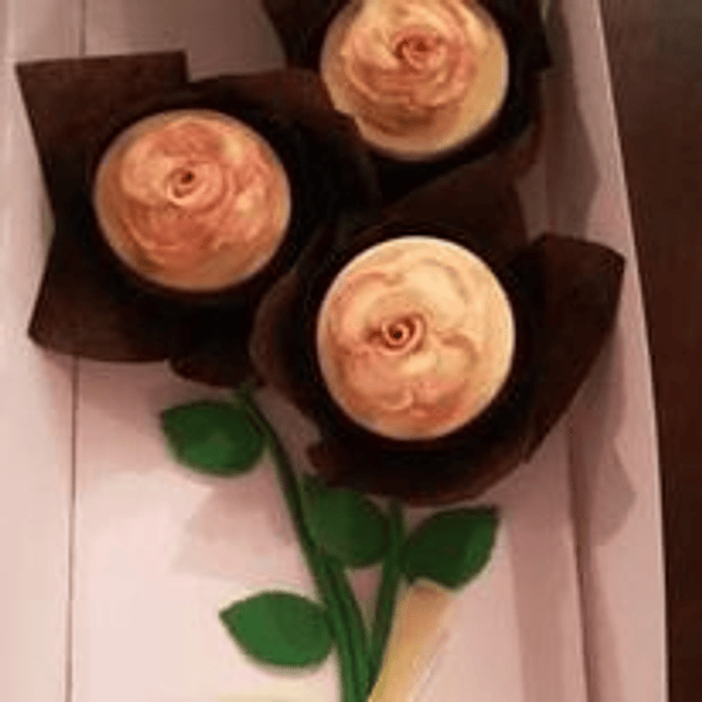 Caja para flores cupcakes (10 unid)