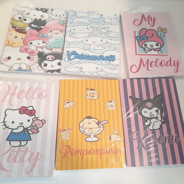 Libretas Sanrio 24 unid