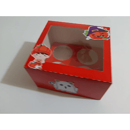 Caja para 4 cupcakes (10 unid)