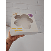 caja 20x20x5 cm visor flor
