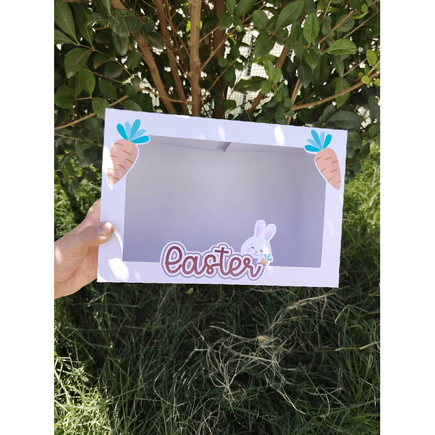 caja par torta mini  y cupcakes pascua