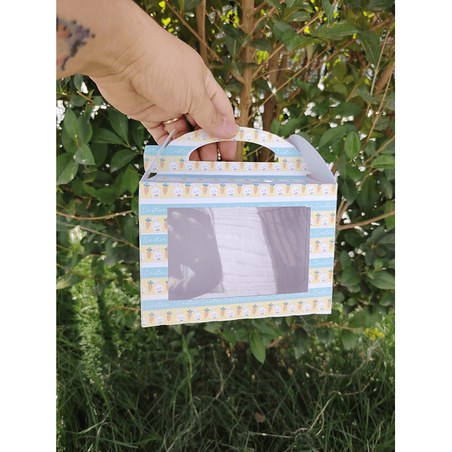 cajas lonchera pascua con visor