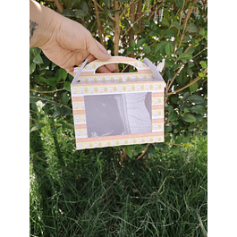 cajas lonchera pascua con visor