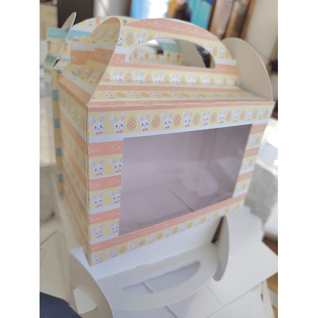 cajas lonchera pascua con visor