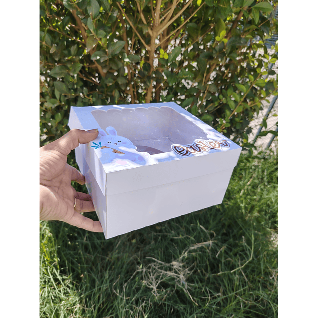 caja medio huevo pascua
