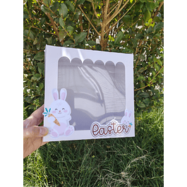 caja medio huevo pascua