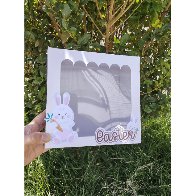 caja medio huevo pascua