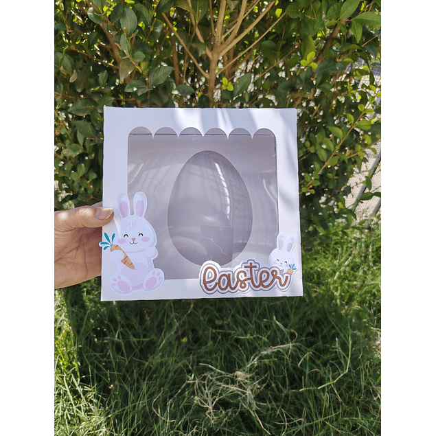 caja medio huevo pascua
