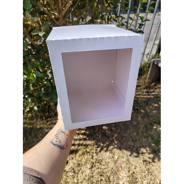 CAJA MINI TORTA 16X16X20 BLANCA