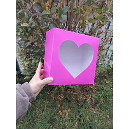 caja 20x20x10 visor corazon 