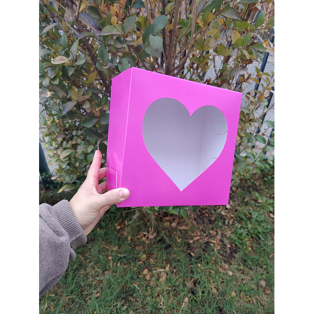 caja 20x20x10 visor corazon 