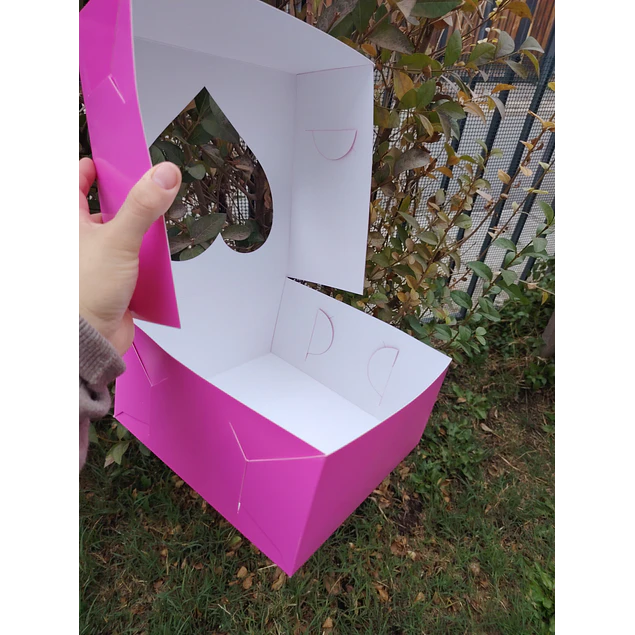 caja 20x20x10 visor corazon 