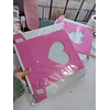 caja 20x20x5 tipo libro rosa