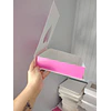 caja 20x20x5 tipo libro rosa