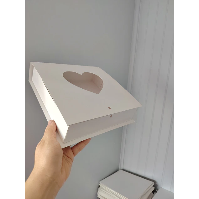 Caja 20x20x5 blanca 