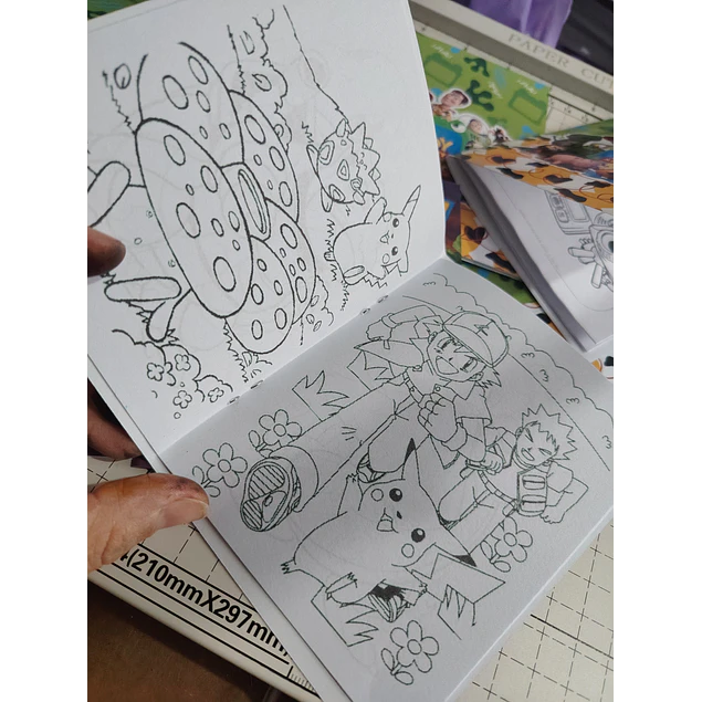 mini libro colorear niños