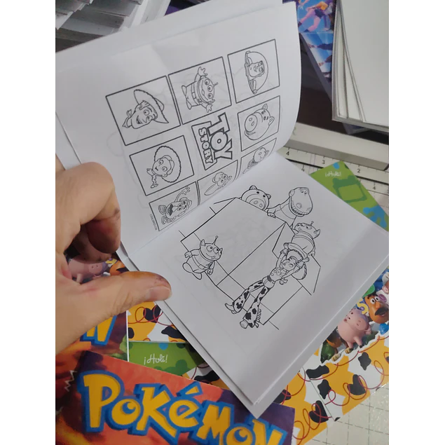 mini libro colorear niños