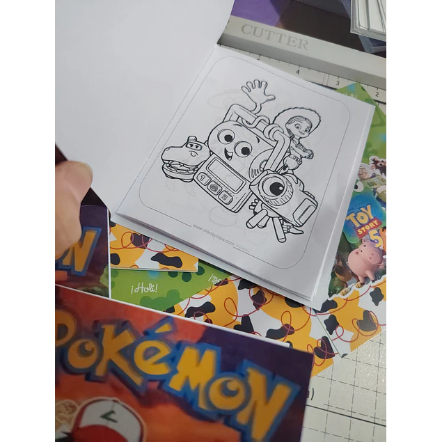mini libro colorear niños