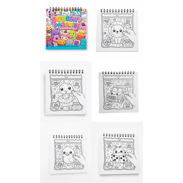 Libro para colorear Squishies PDF