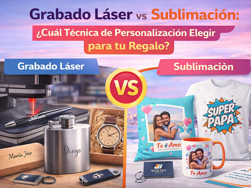 Grabado Láser vs Sublimación: ¿Cuál Técnica de Personalización Elegir para tu Regalo?