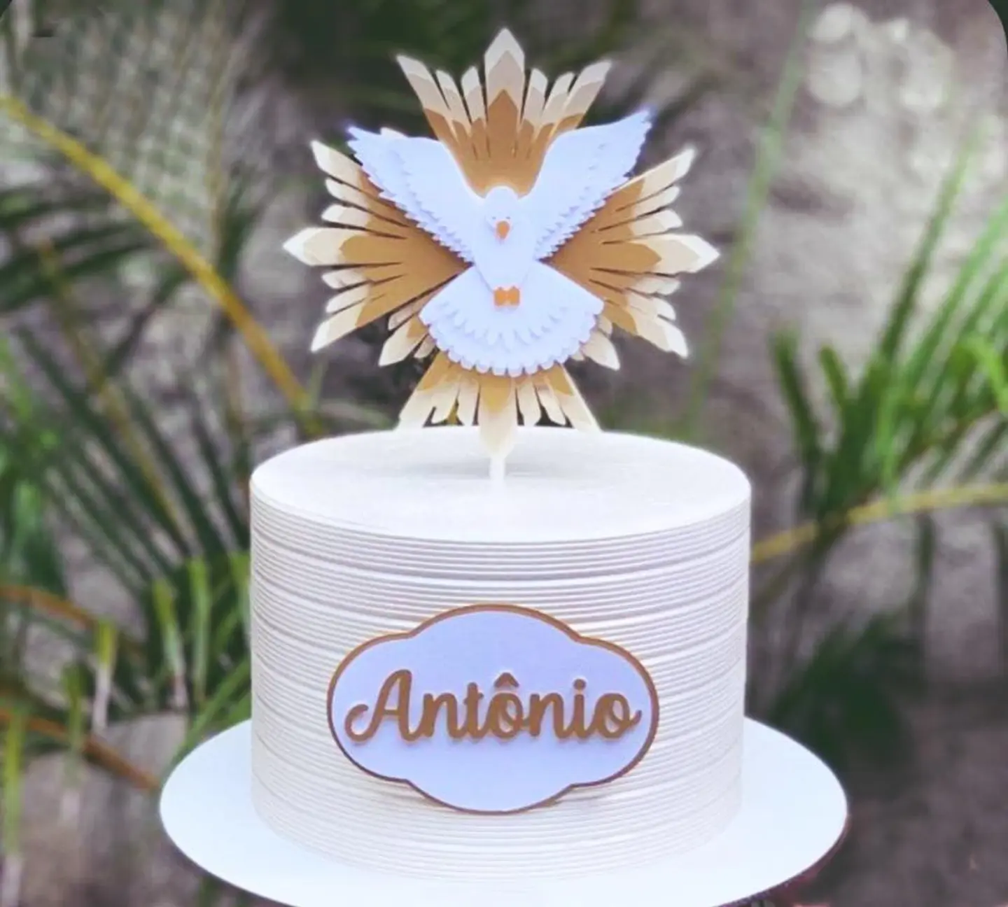 Arquivo de Corte Topo de Bolo Divino Espirito Santo 1
