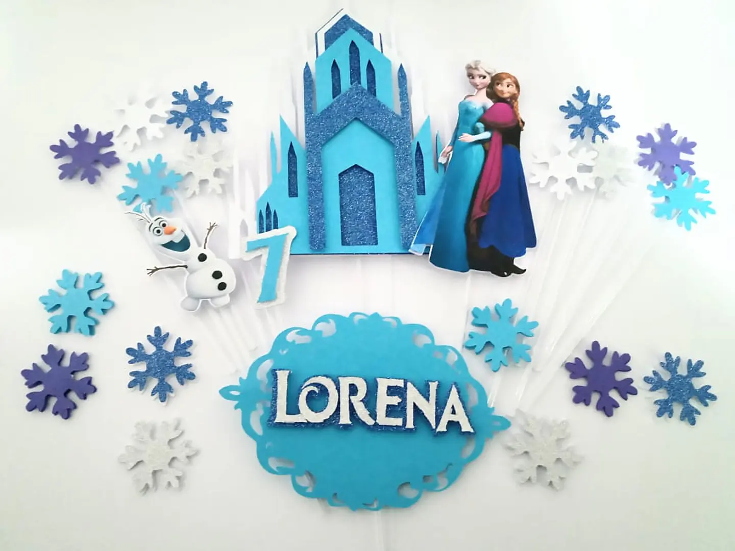 Arquivo de corte topo de bolo frozen castelo 1