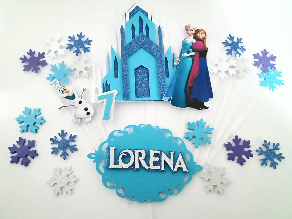 Arquivo de corte topo de bolo frozen castelo 1