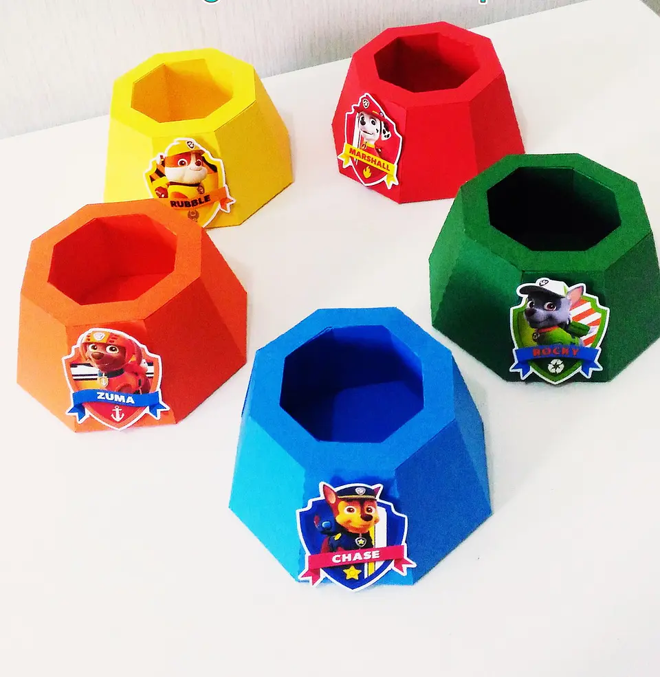 Arquivo de Corte Caixa tigela Patrulha Canina 1