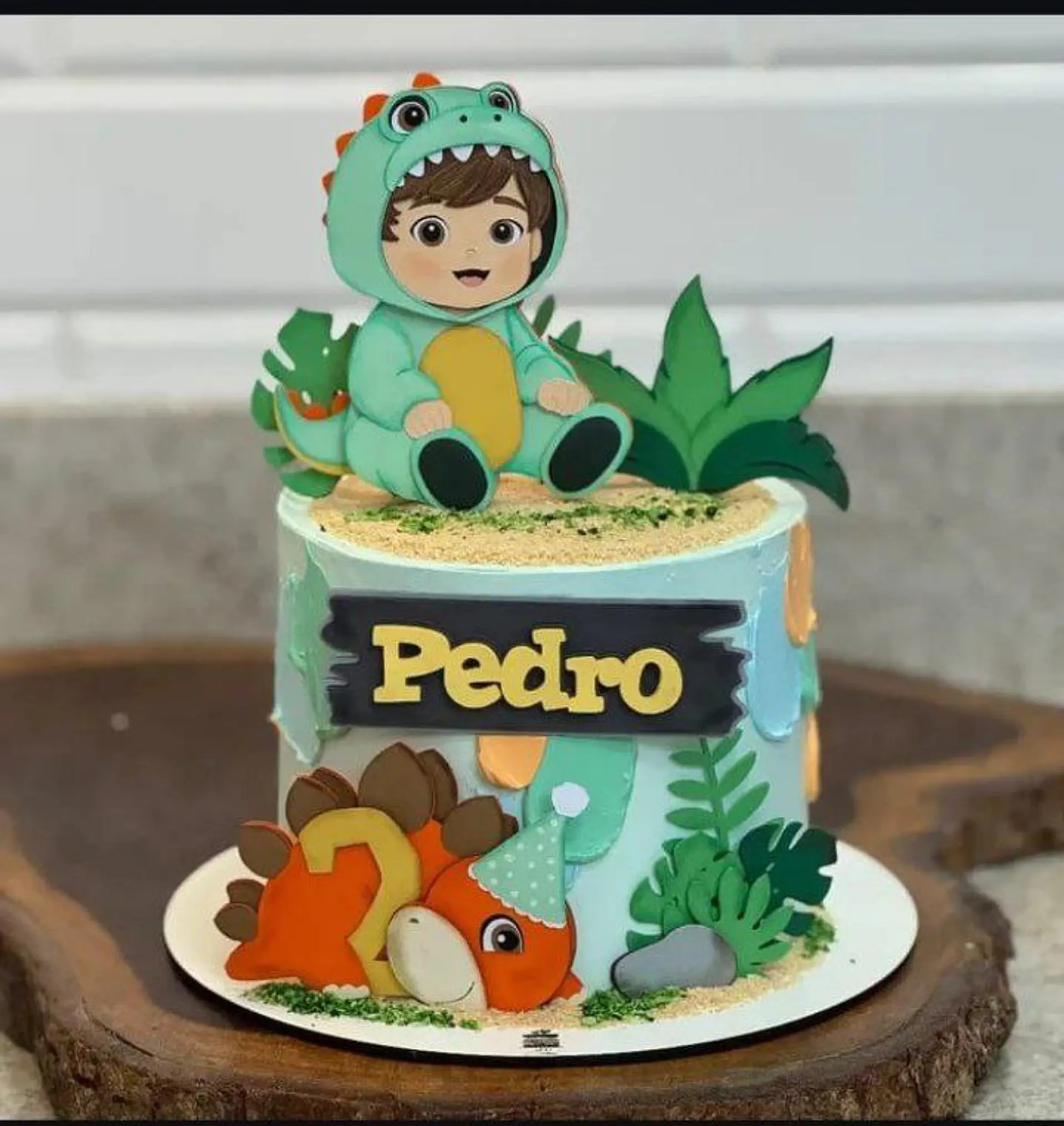 Arquivo de corte topo de bolo dino menino 1
