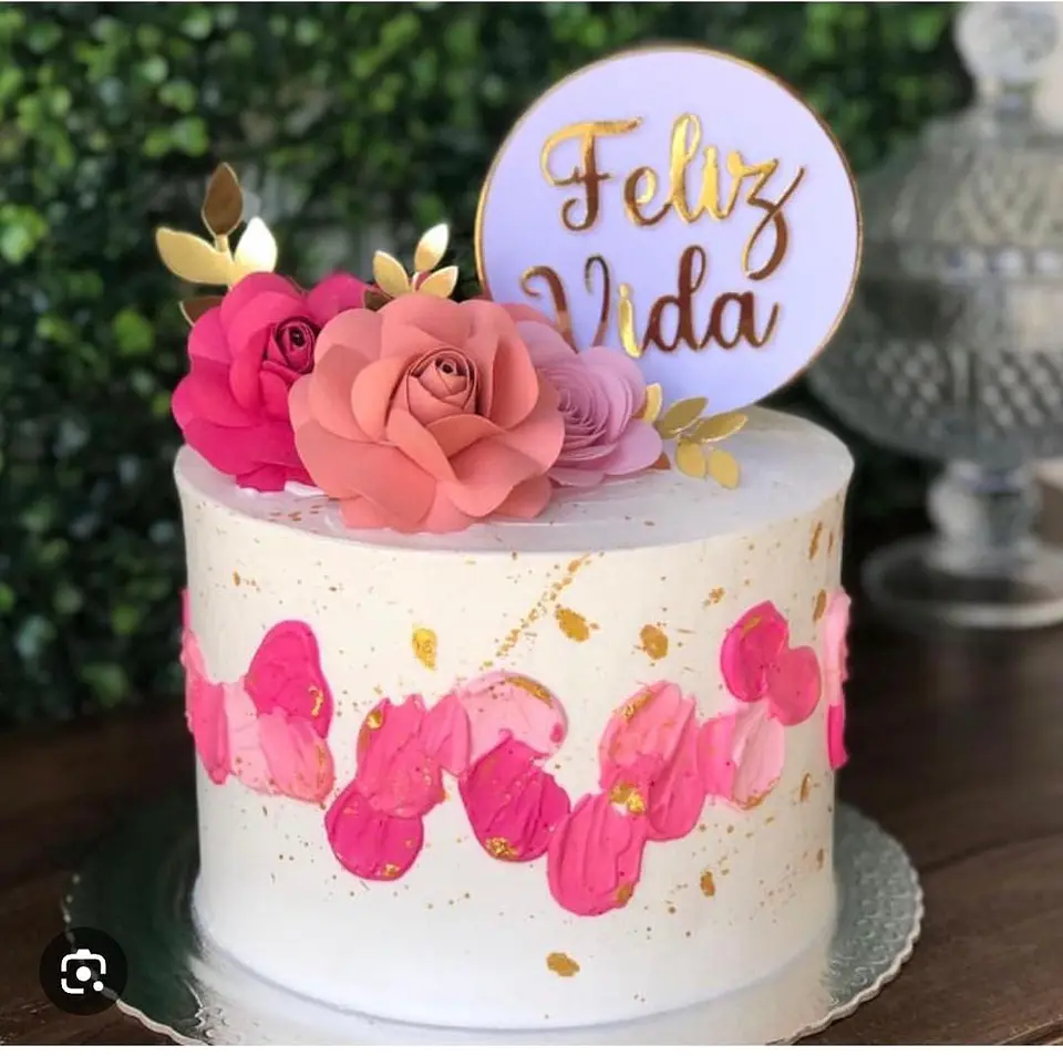 Arquivo de Corte topo flores feliz da vida 1