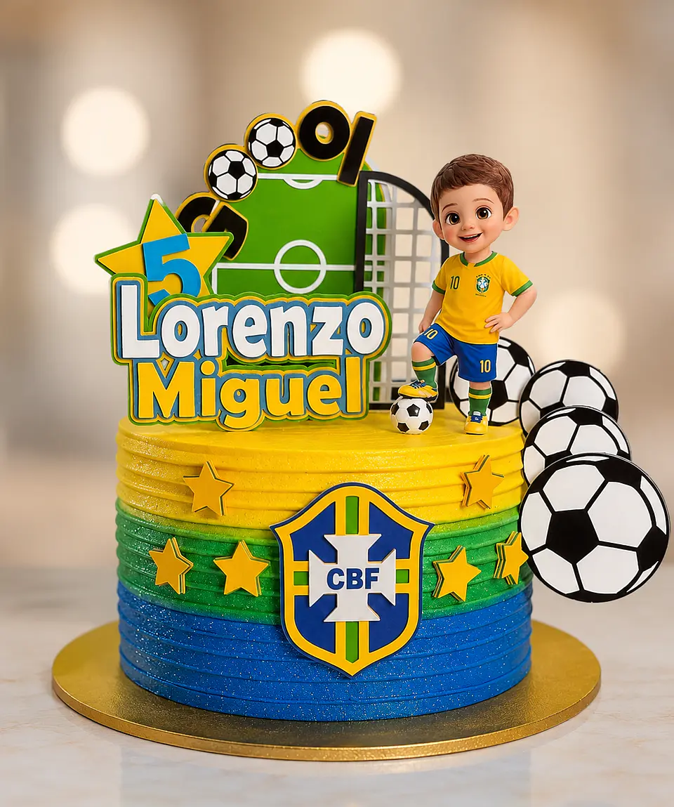  Arquivo de corte topo de bolo menino Lorenzo 1