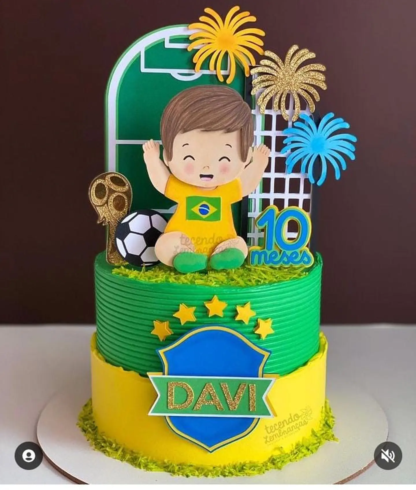 Topo de bolo copa do Brasil menino 1