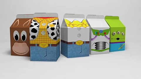 Arquivo de Corte Caixas Milk Toy Story 