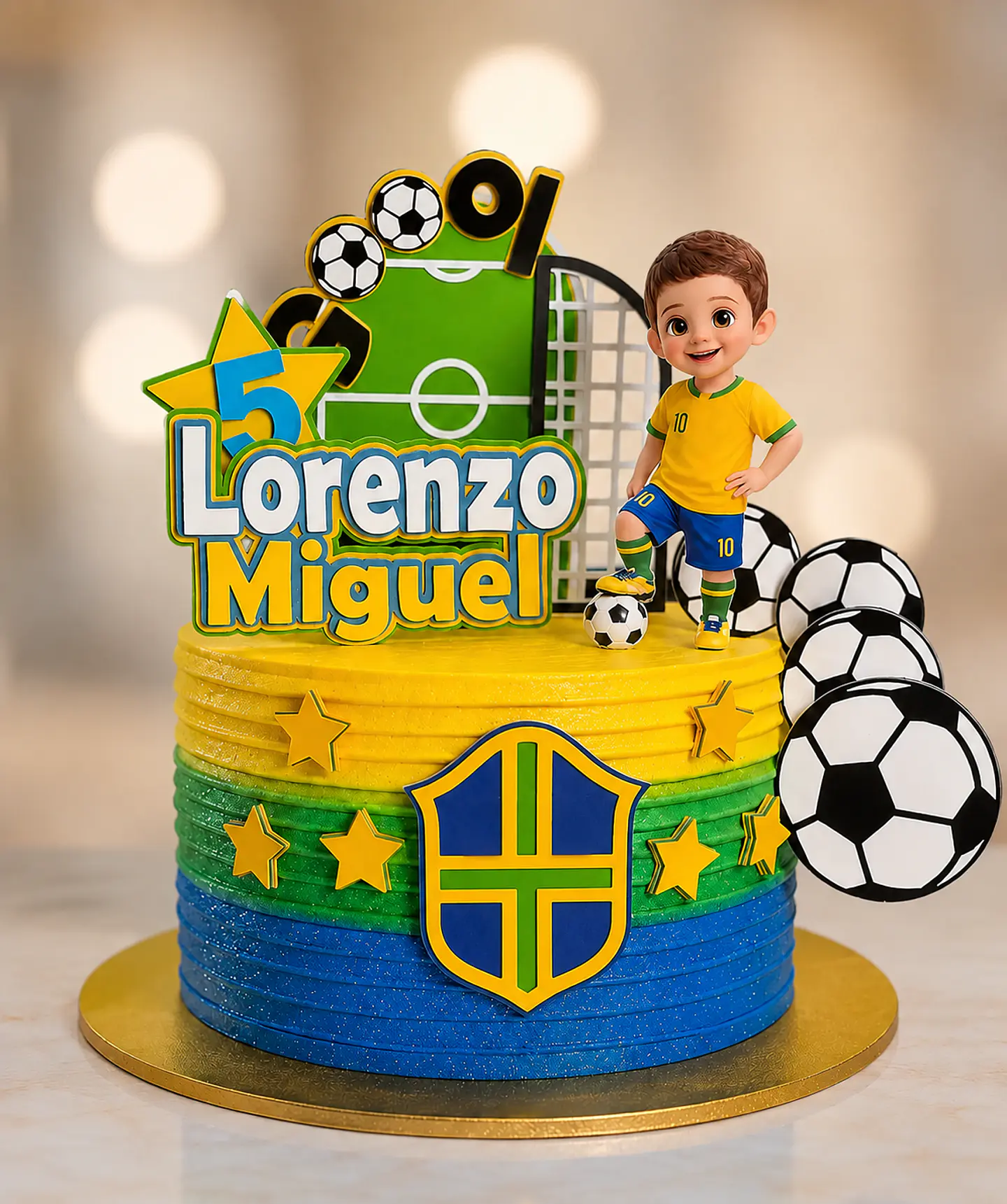  Arquivo de corte topo de bolo menino Lorenzo 1