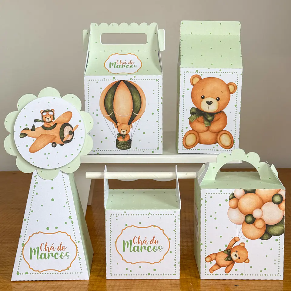 Arquivo de Corte ursinho cha de bebe 1