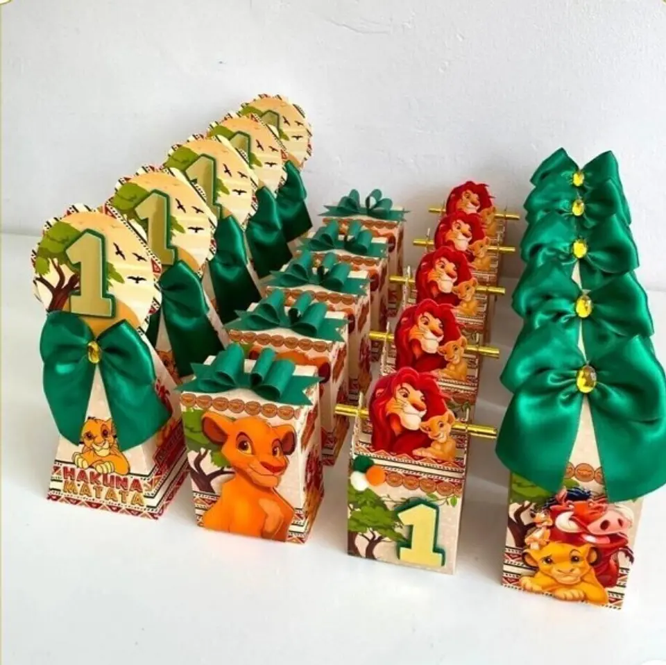 Arquivo de corte kit caixas rei leao 1