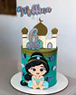 Arquivo topo de bolo princesa jasmine baby - Thumbnail 1