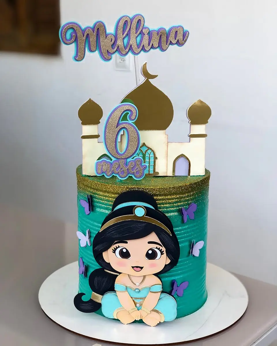Arquivo topo de bolo princesa jasmine baby 1