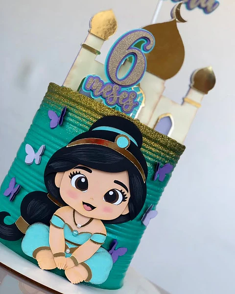 Arquivo topo de bolo princesa jasmine baby