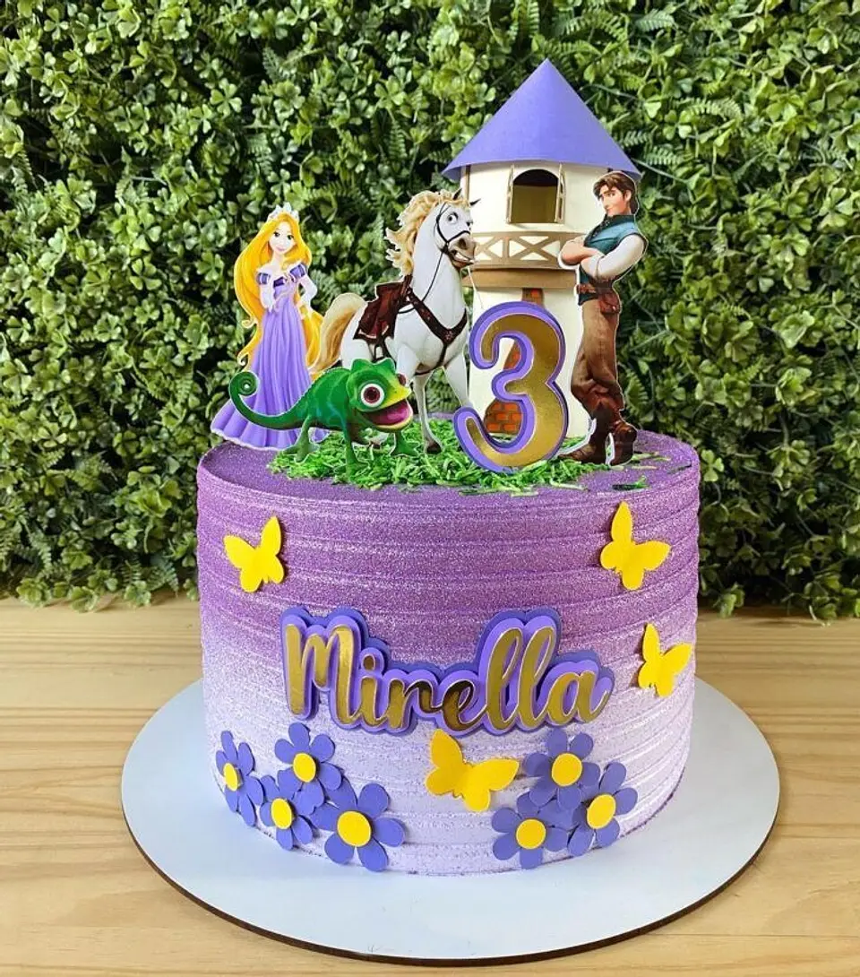 Arquivo topo de bolo princesa rapunzel 1