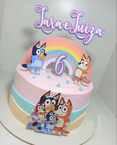 Arquivo de corte Topo de Bolo Bluey