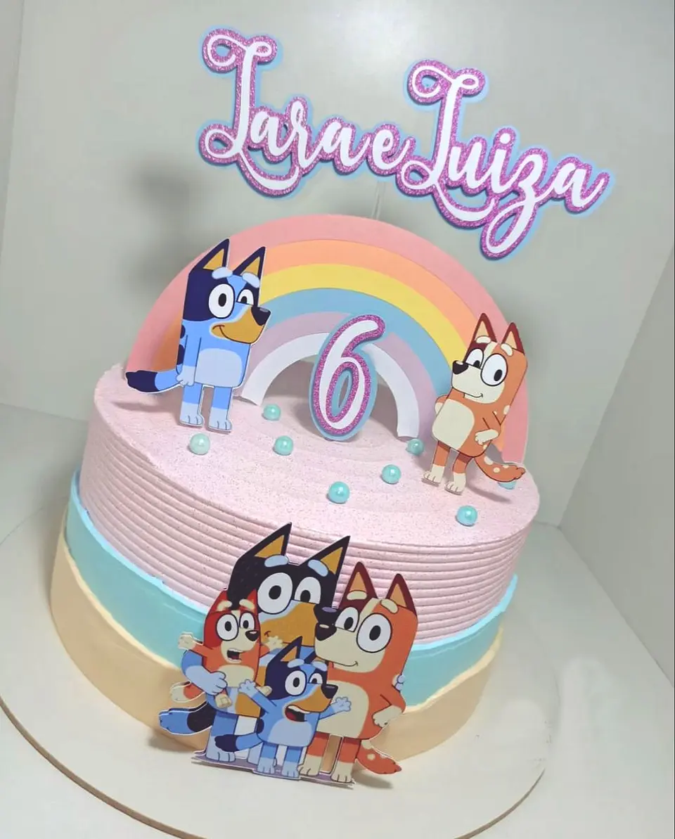 Arquivo de corte Topo de Bolo Bluey 1