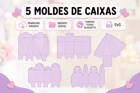 Arquivo de corte moldes de caixas