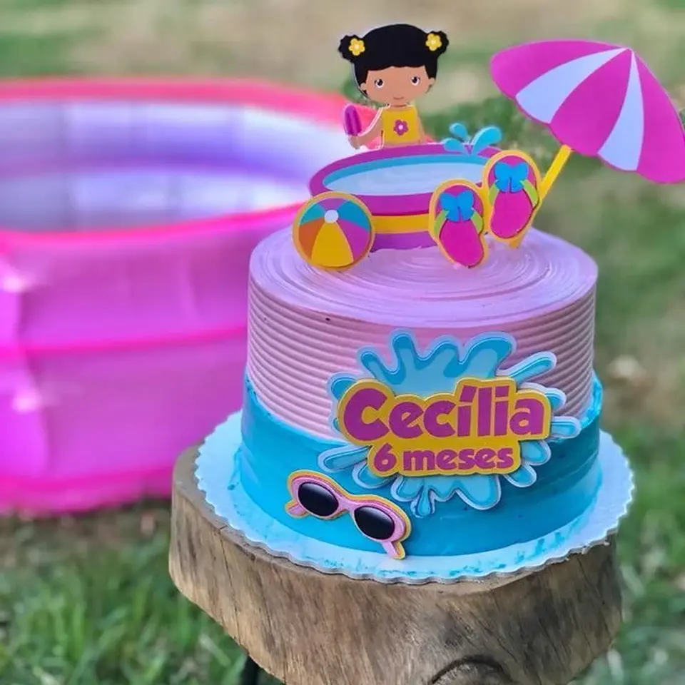 Arquivo de Corte Topo Pool Party Menina 1