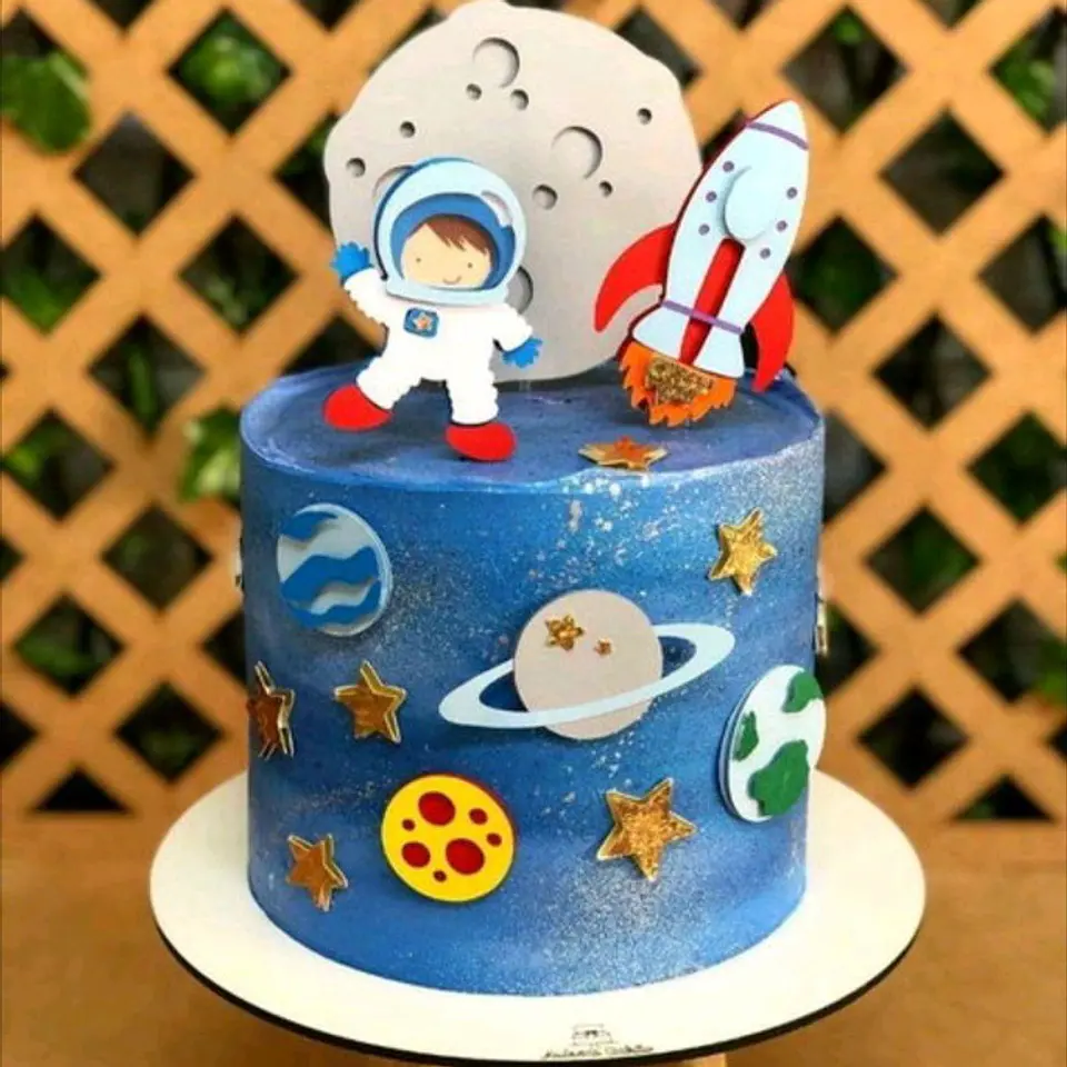 Arquivo de corte topo de bolo astronauta 1