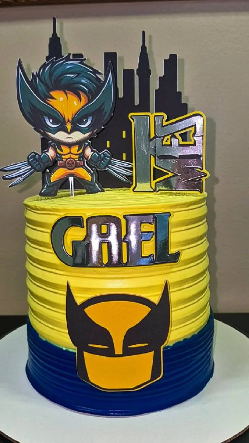 Arquivo de corte topo de bolo wolverine cute 1